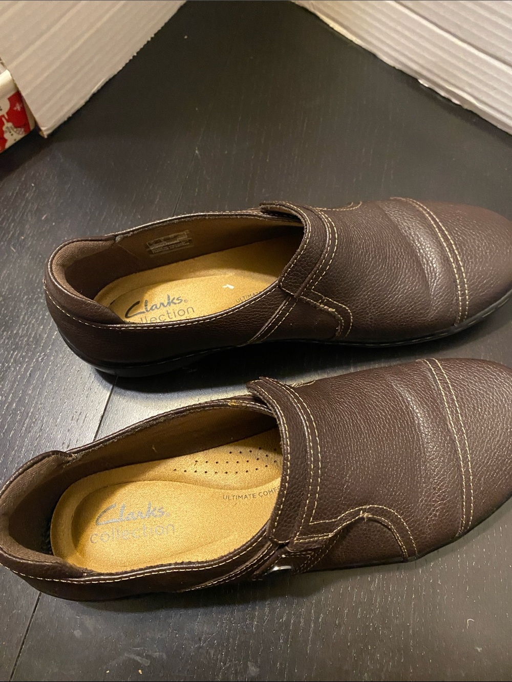 Clarks Men’s Brown Slip-On Casual Loafers